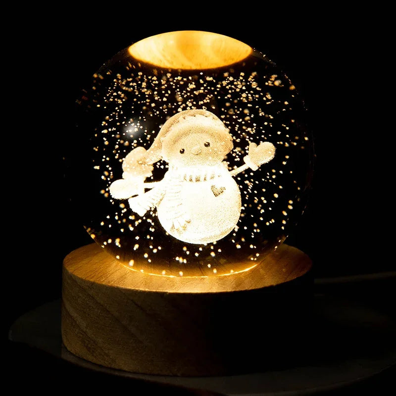 Crystal Christmas Ball Light