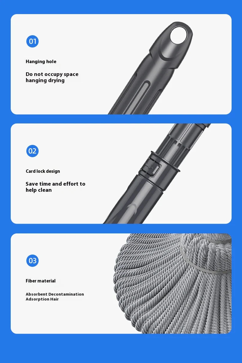 Self-Twisting Microfibre Mop