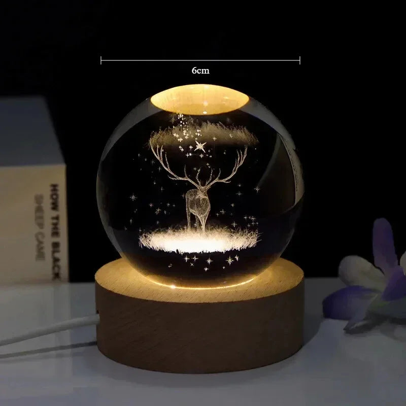 Crystal Christmas Ball Light