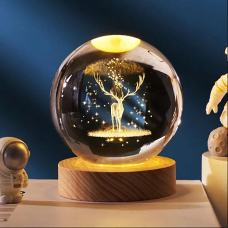 Crystal Christmas Ball Light