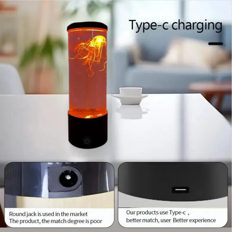 LED Jellyfish Lava Lamp