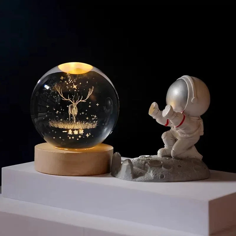 Crystal Christmas Ball Light