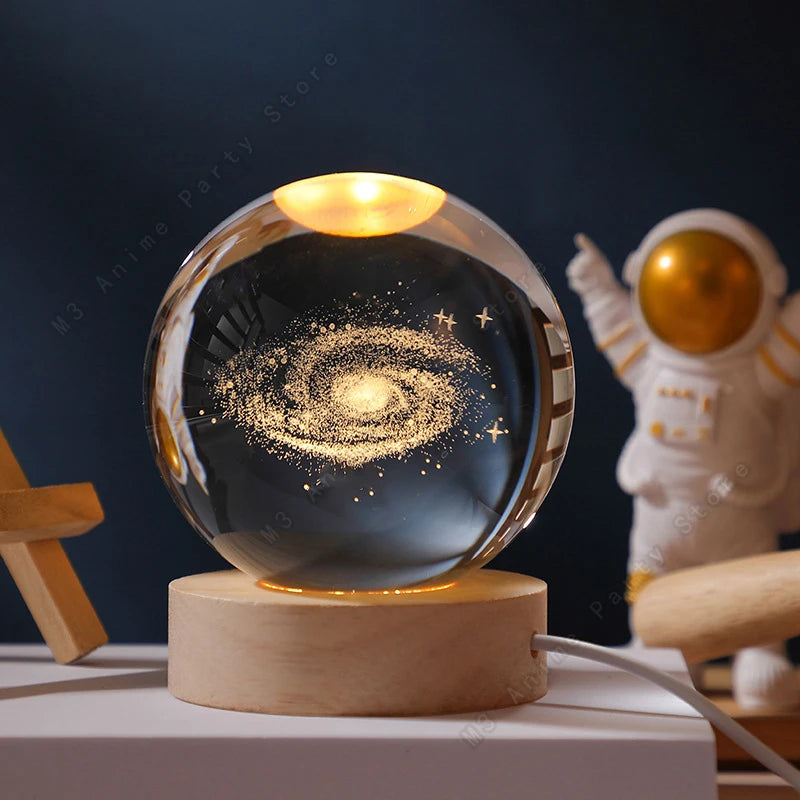 3D Crystal Night Ball