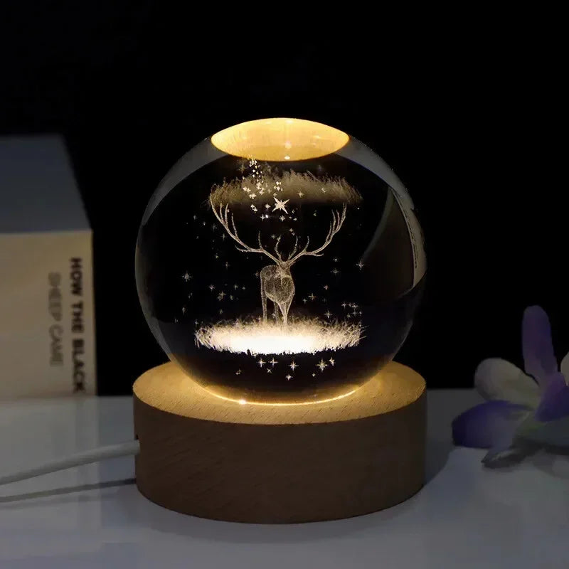 Crystal Christmas Ball Light