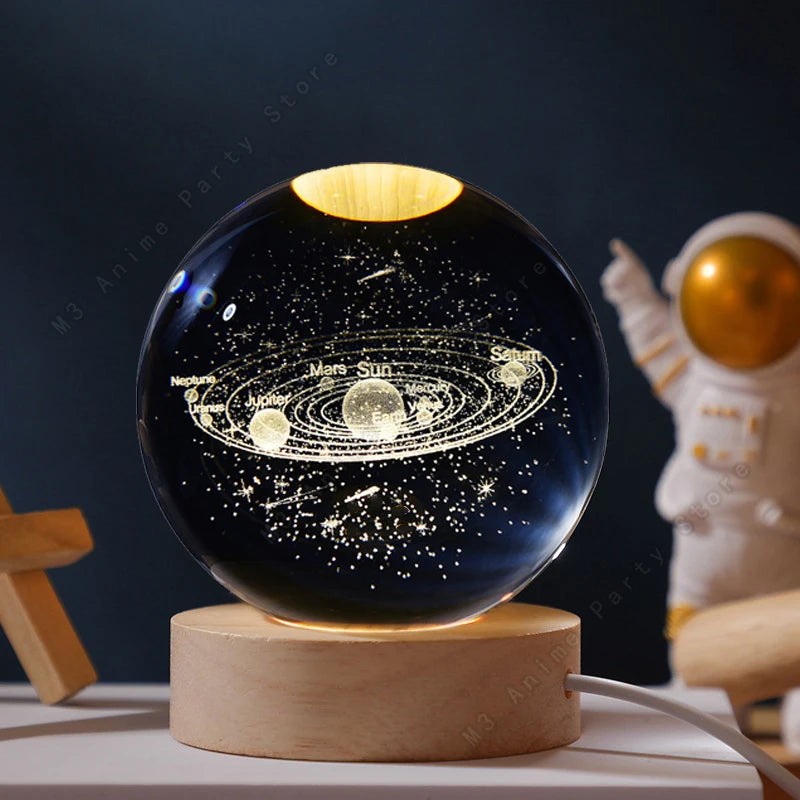 3D Crystal Night Ball