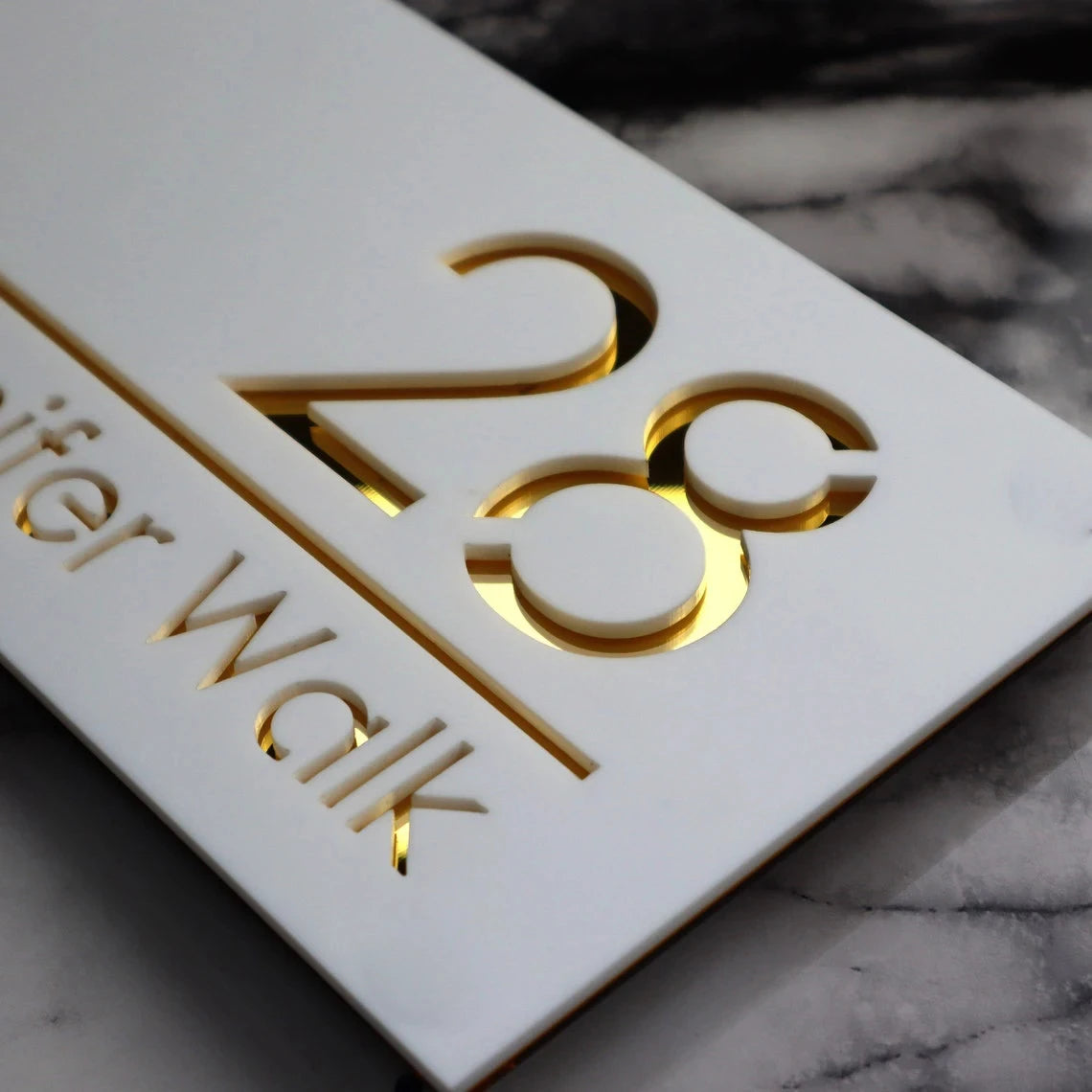Custom Acrylic House Number Sign