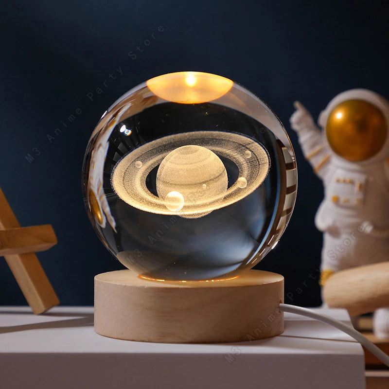 3D Crystal Night Ball