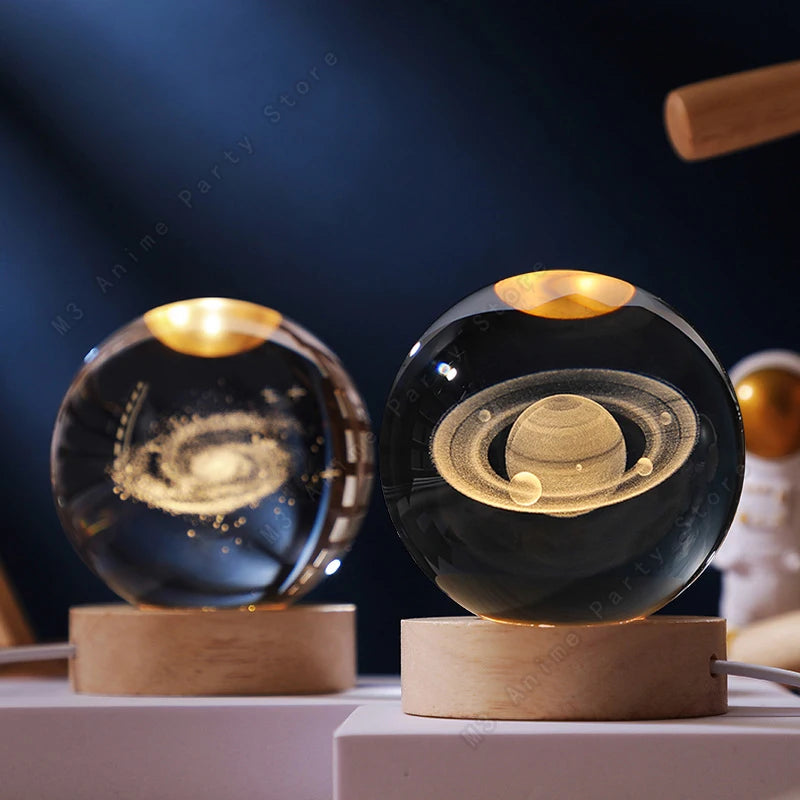 3D Crystal Night Ball