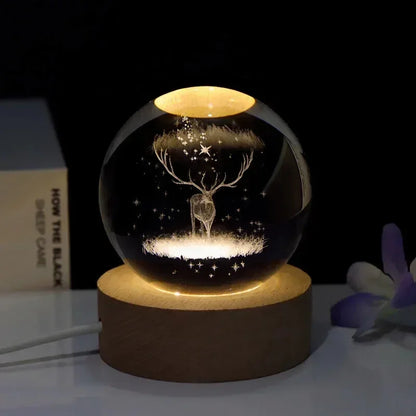 Crystal Christmas Ball Light